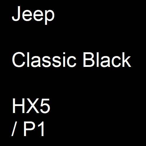 Jeep, Classic Black, HX5 / P1.